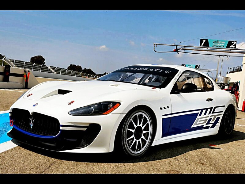 White Maserati MC GT race car
