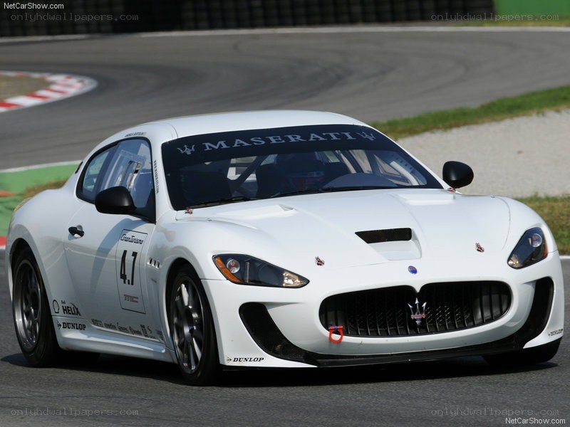 white maserati race car
