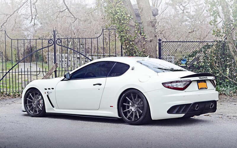 White Maserati Sports Car — Calm