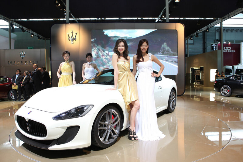 White Maserati Sports Car — Formal