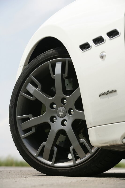 White Maserati Wheel