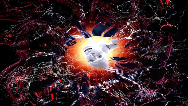 White Mask in Explosion