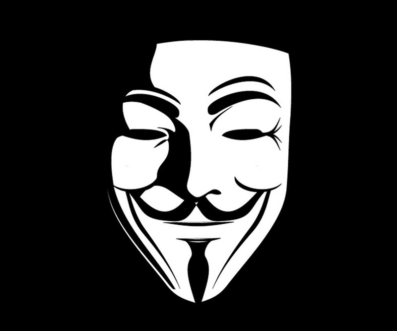 White Mask on Black Background — Neutral