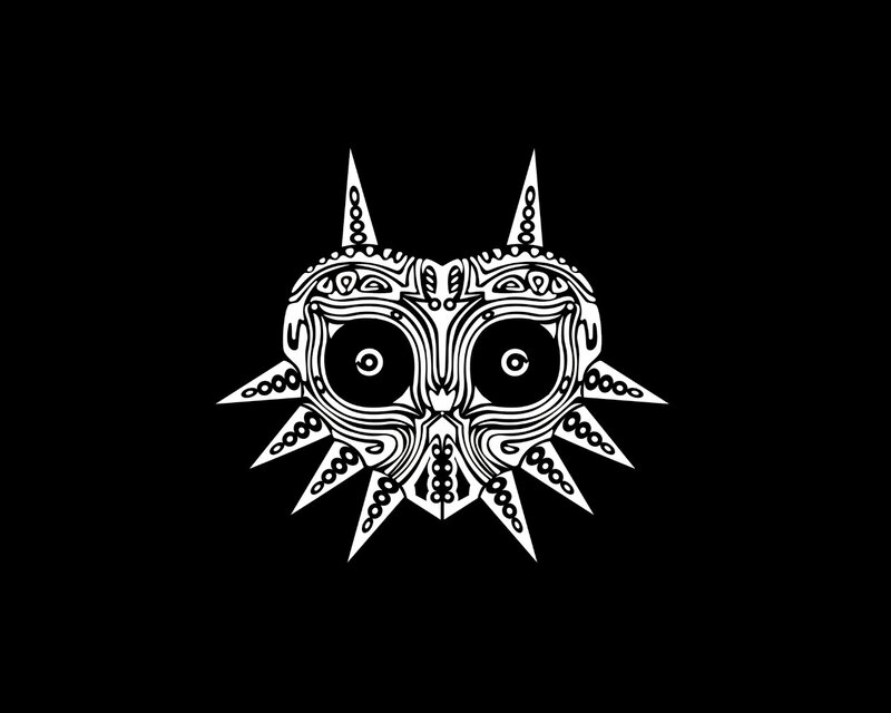 White Mask on Black — Mysterious