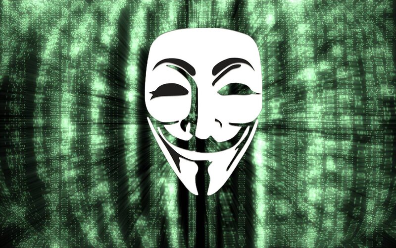 White Mask on Green Code