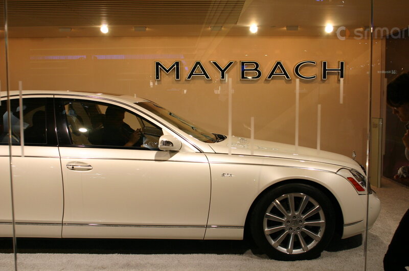 White Maybach Car