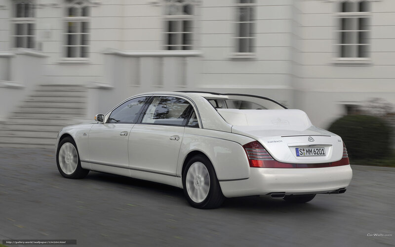 white maybach driving