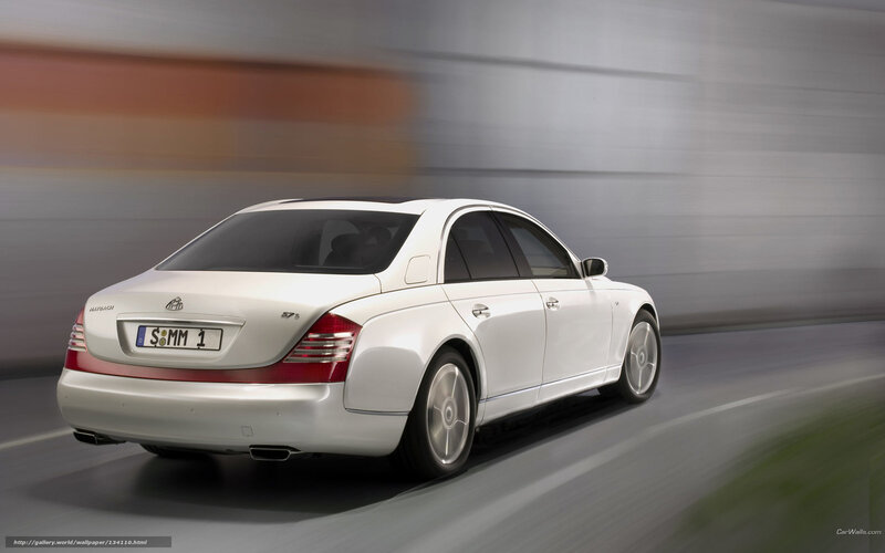 white maybach in motion