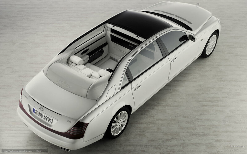 White Maybach Luxury Car — Serene