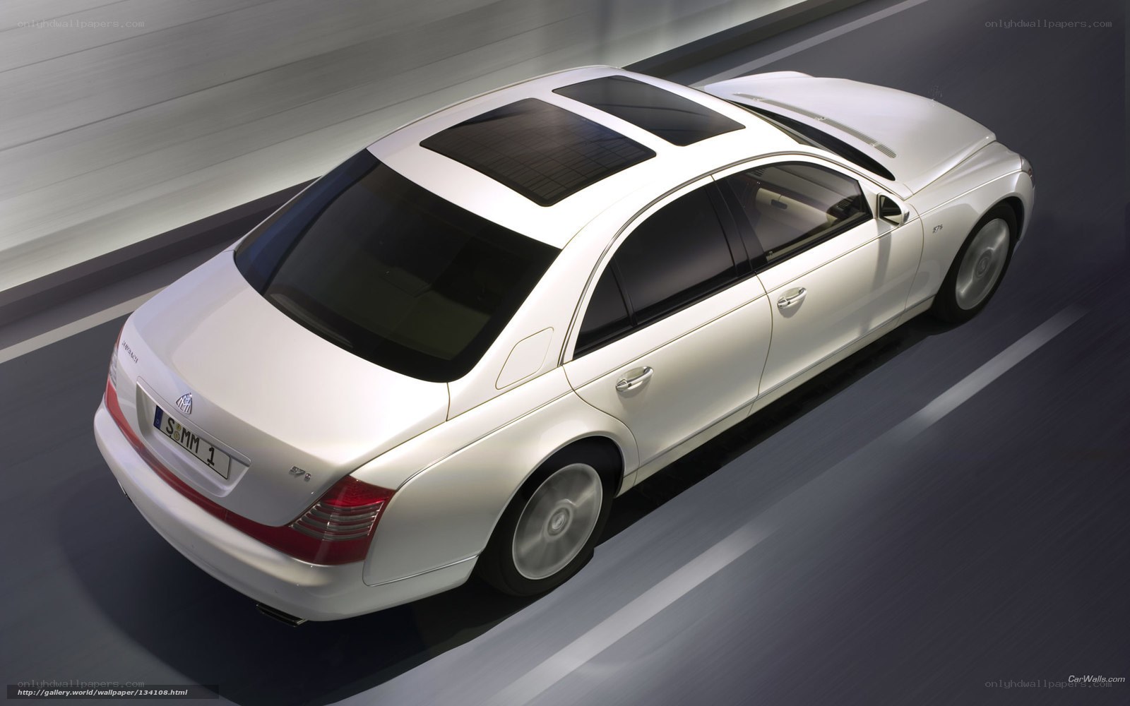 white maybach luxury sedan