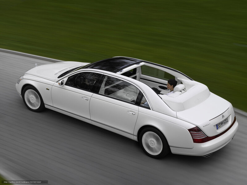 White Maybach Sedan — Dynamic