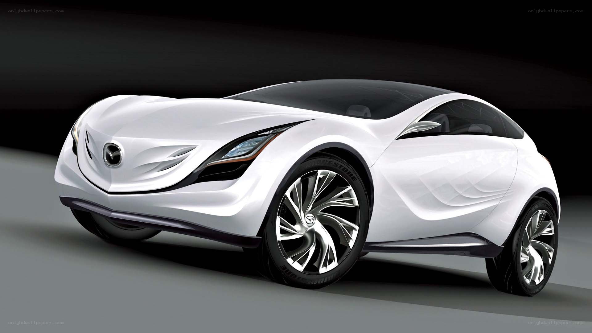 White Mazda concept car