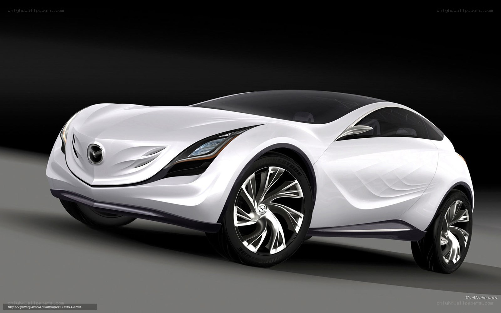 White Mazda concept car