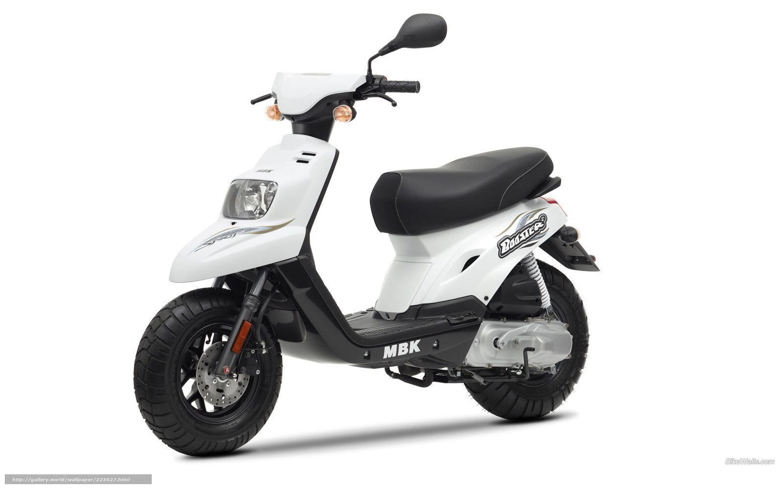 white MBK scooter