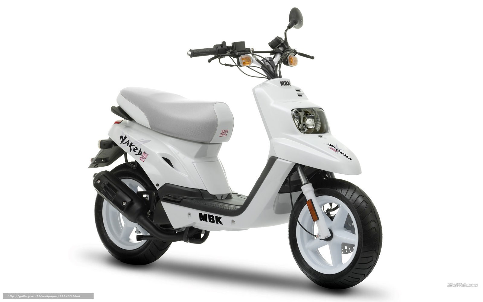 white MBK Viper scooter
