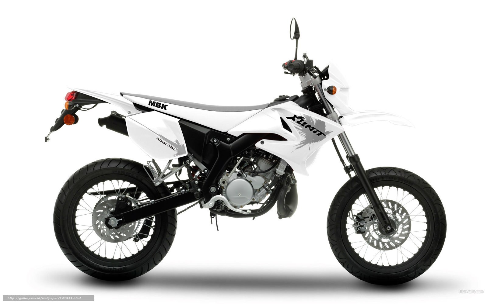 white MBK X-Limit motorcycle
