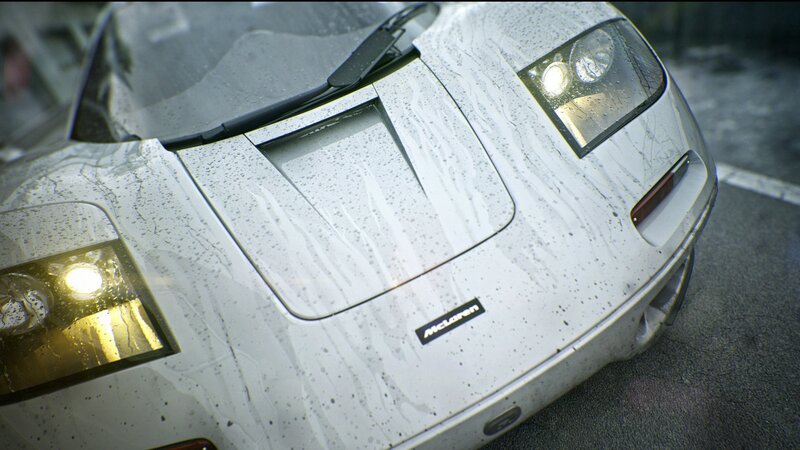 White McLaren F1 Car
