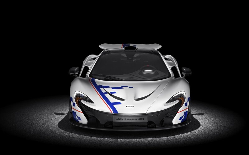 White Mclaren P1 Car — Dramatic, Photograph