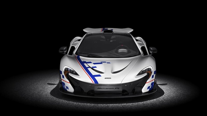 White Mclaren P1 Car