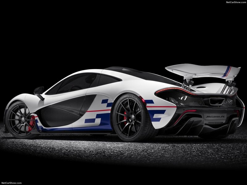 White McLaren P1 Sports Car — Dramatic