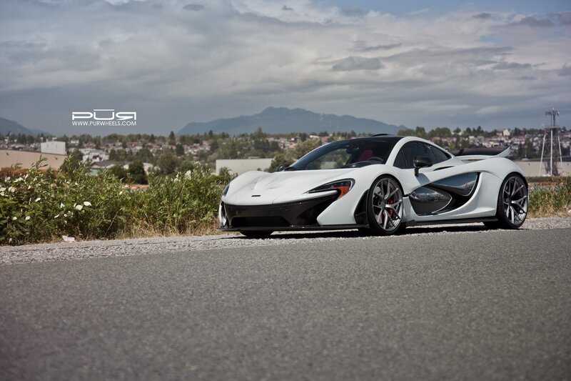 White McLaren P1 Sports Car