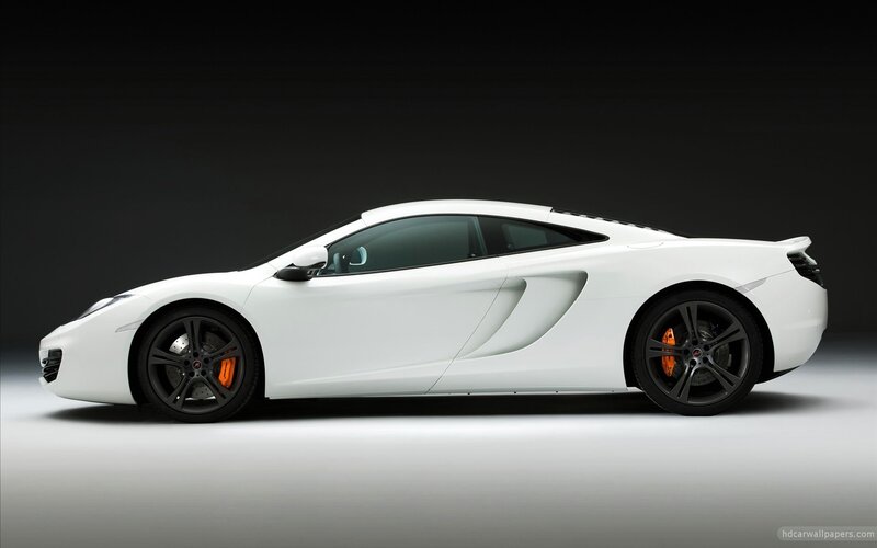 white mclaren sports car