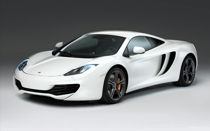 white mclaren sports car