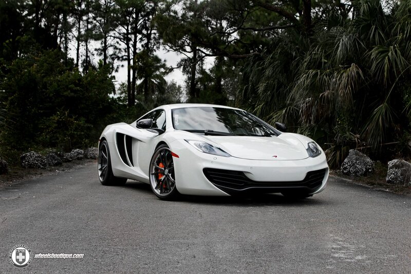 white mclaren sports car