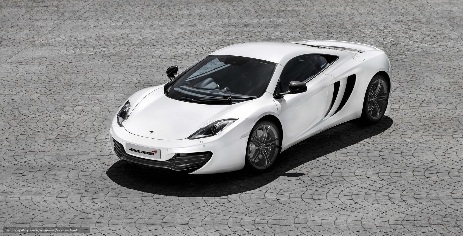White McLaren sports car