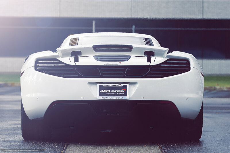 white mclaren sports car
