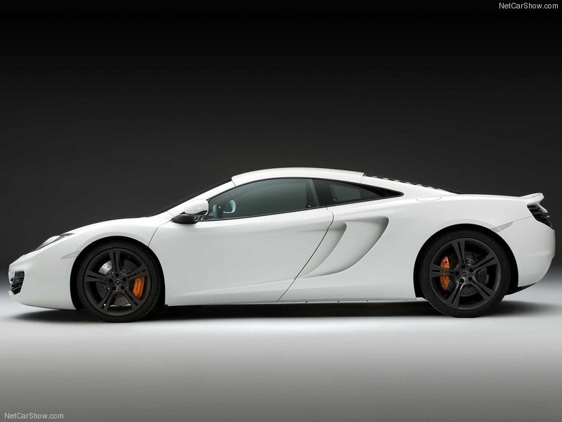 white mclaren sports car