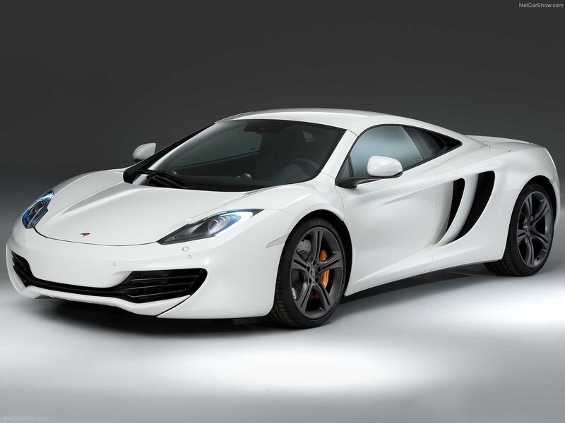 white mclaren sports car