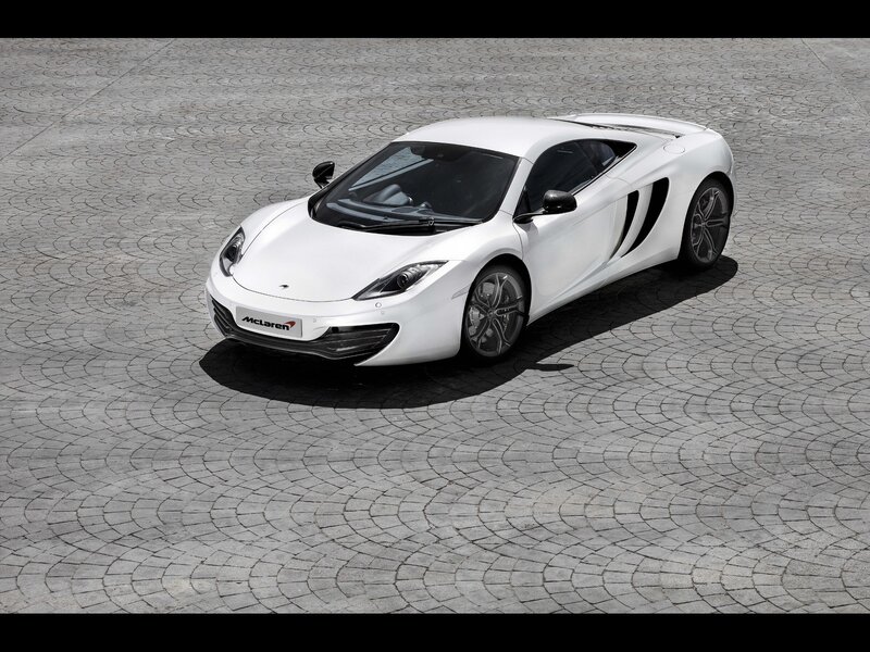 White McLaren sports car