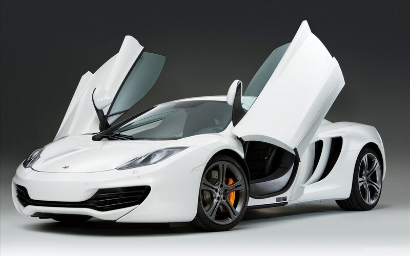 white McLaren sports car