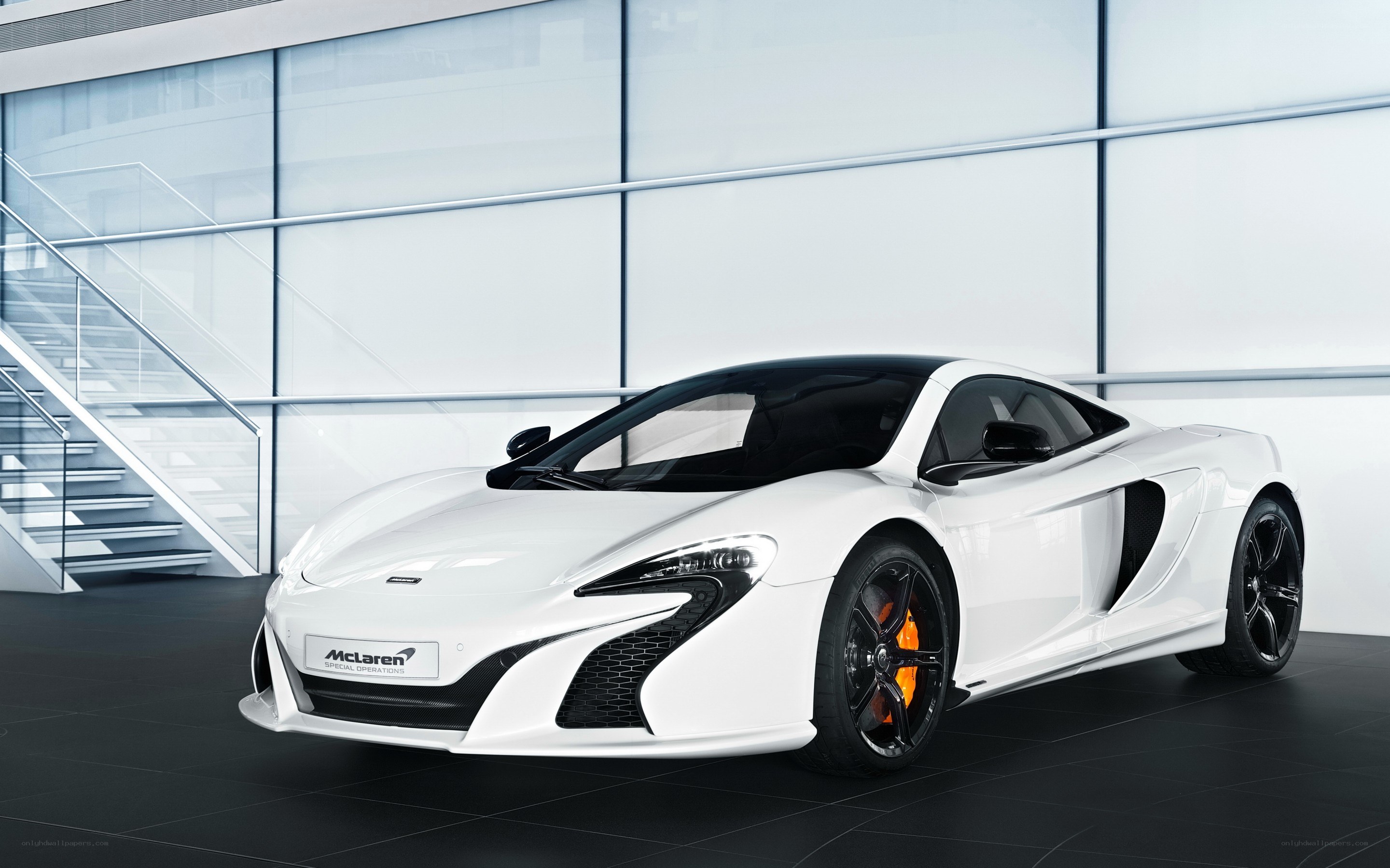 White McLaren sports car