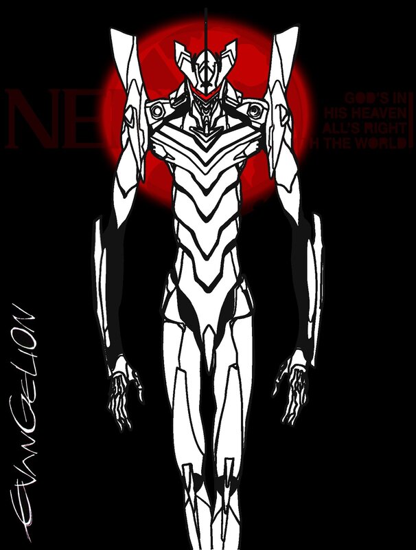 White Mecha Robot — Black
