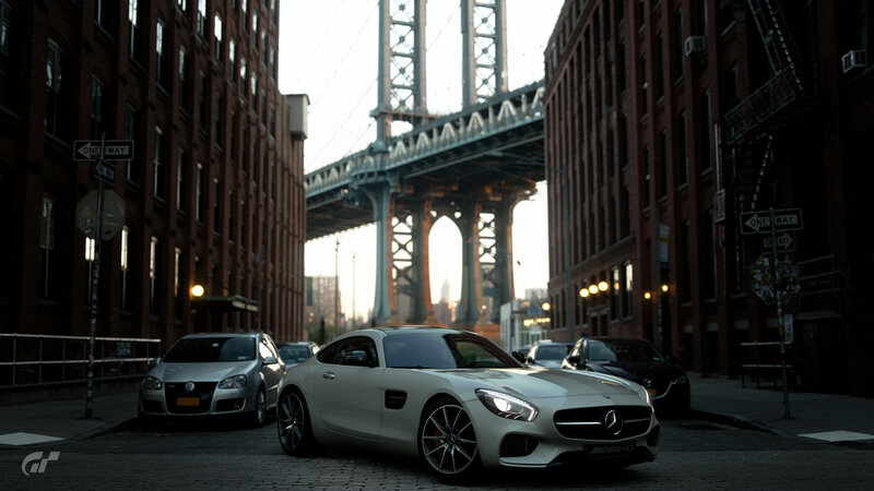 White Mercedes-amg Car — Gray