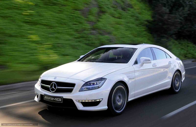 White Mercedes-AMG CLS in motion