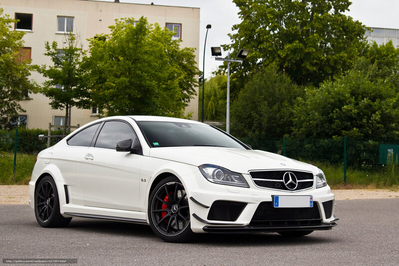 white mercedes-amg coupe