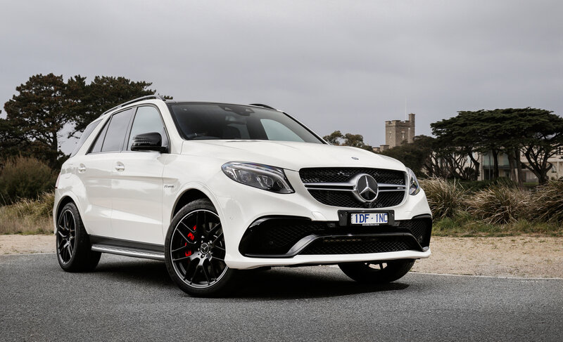 White Mercedes-AMG GLE63 SUV