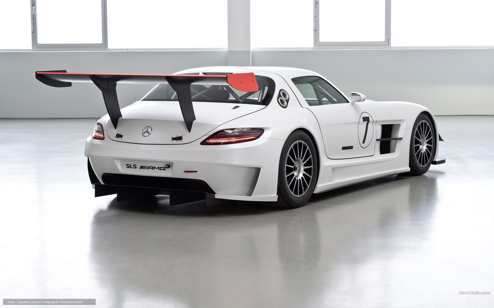 White Mercedes-AMG SLS GT3