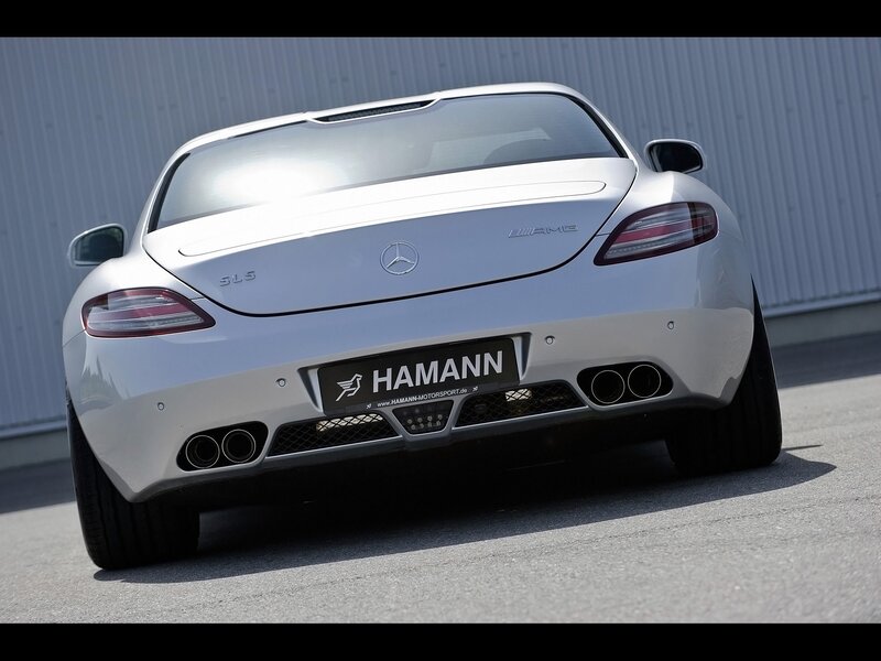 white mercedes-amg sls rear view