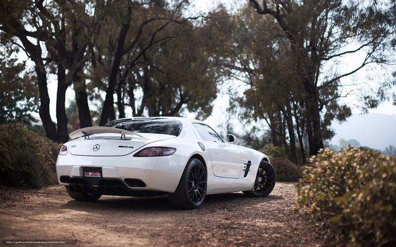 White Mercedes-amg Sls — Serene