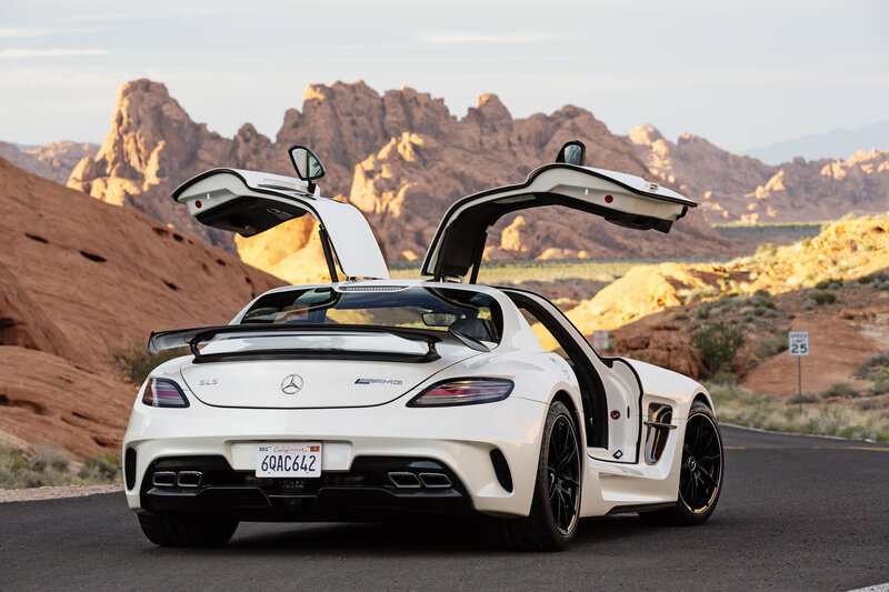 White Mercedes-amg Sls