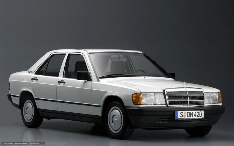 White Mercedes-Benz 190