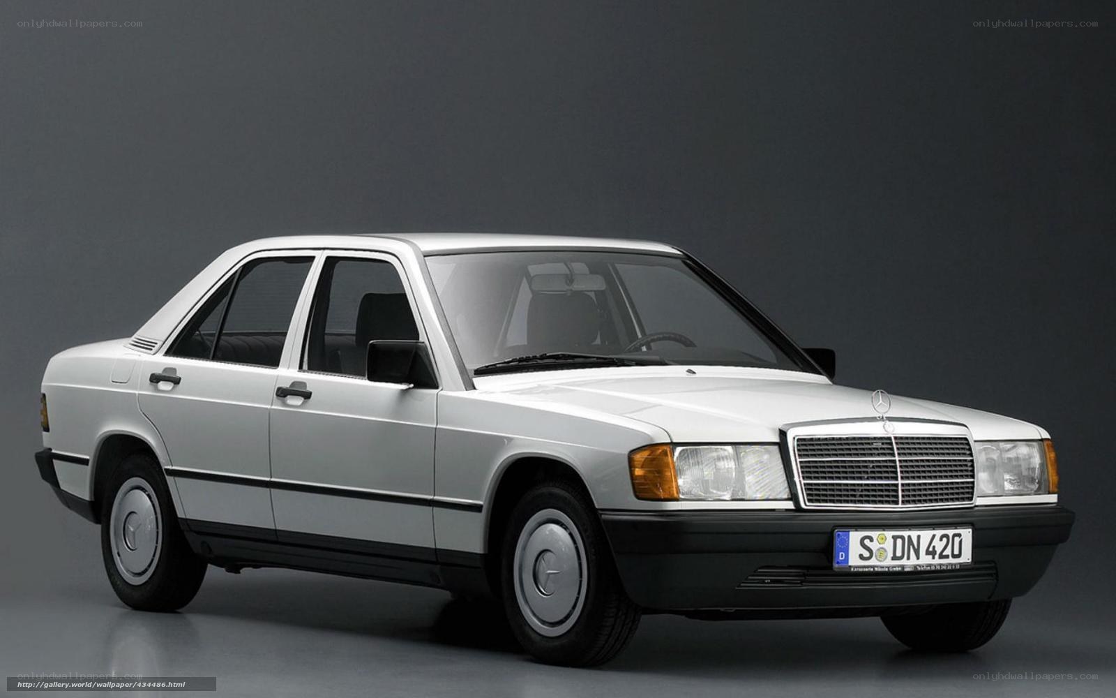 White Mercedes-Benz 190