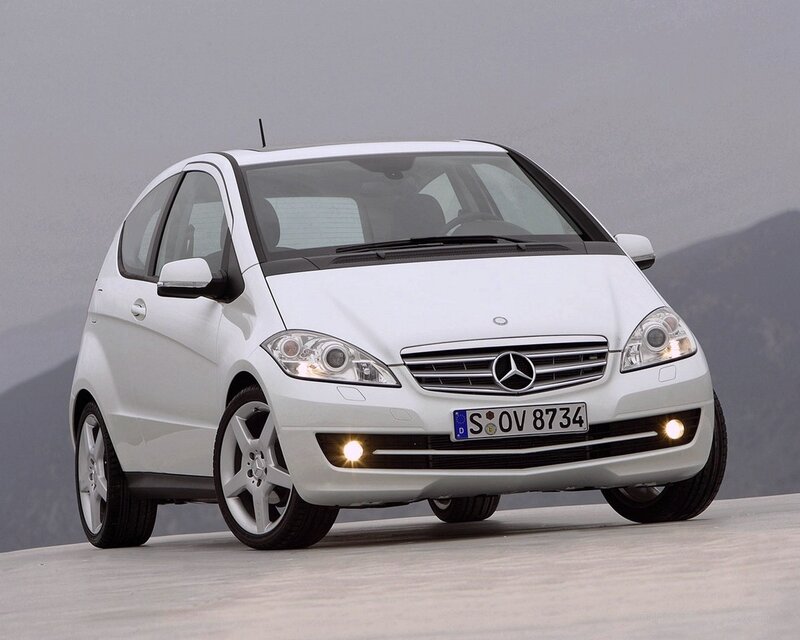 White Mercedes-Benz A-Class