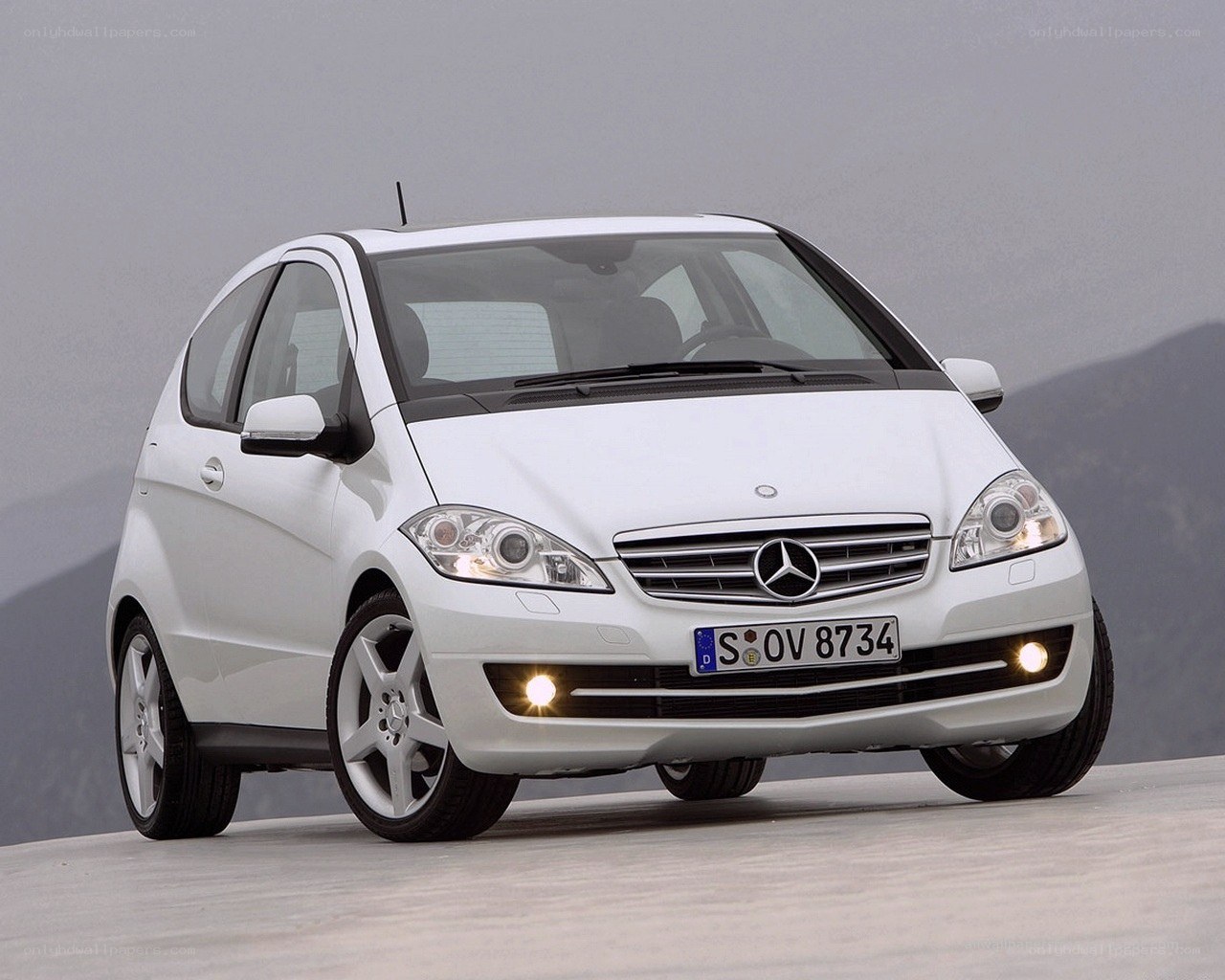 White Mercedes-Benz A-Class