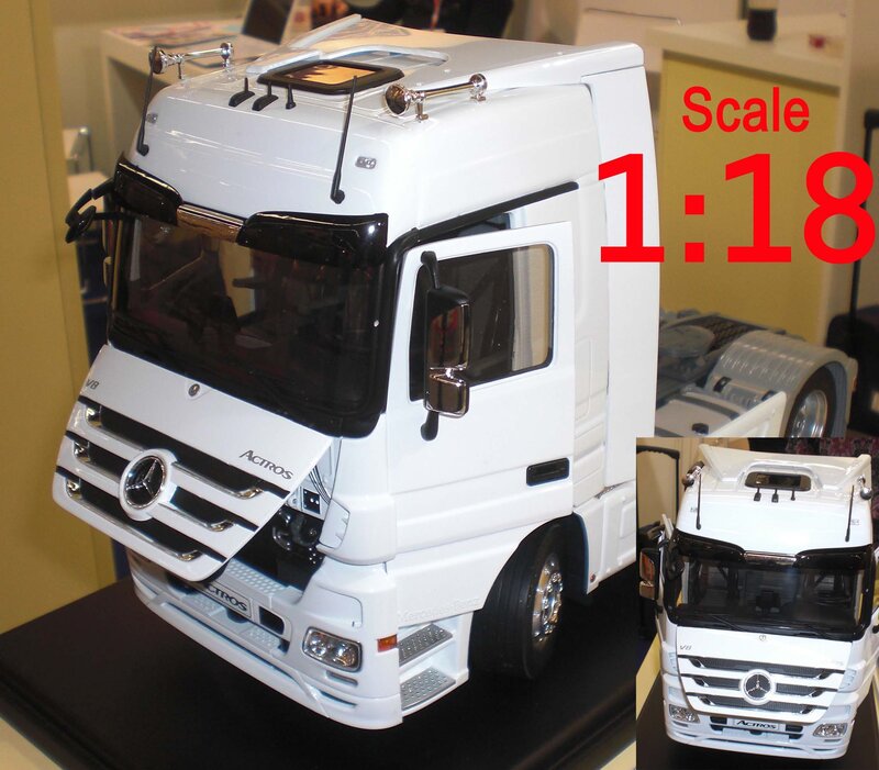 White Mercedes-Benz Actros model