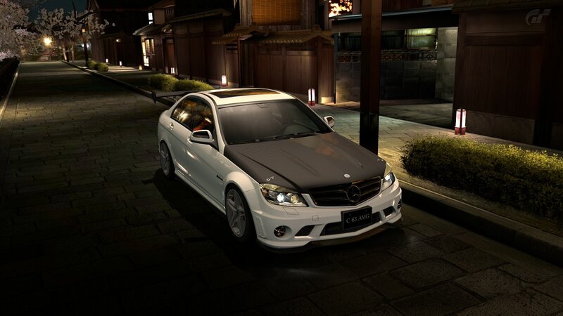 White Mercedes-benz C63 Amg — Serene
